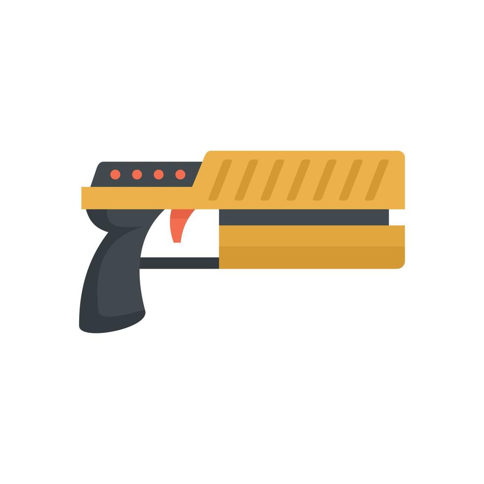 raygun blaster icono plano aislado vector