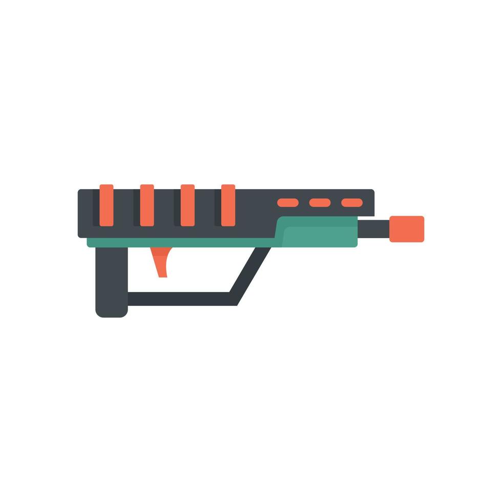 juego blaster icono plano aislado vector