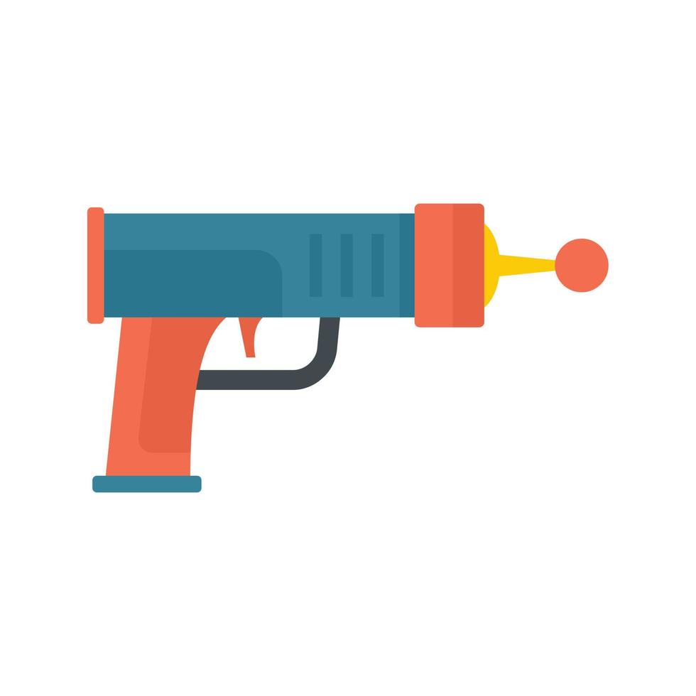 futuro blaster icono plano aislado vector