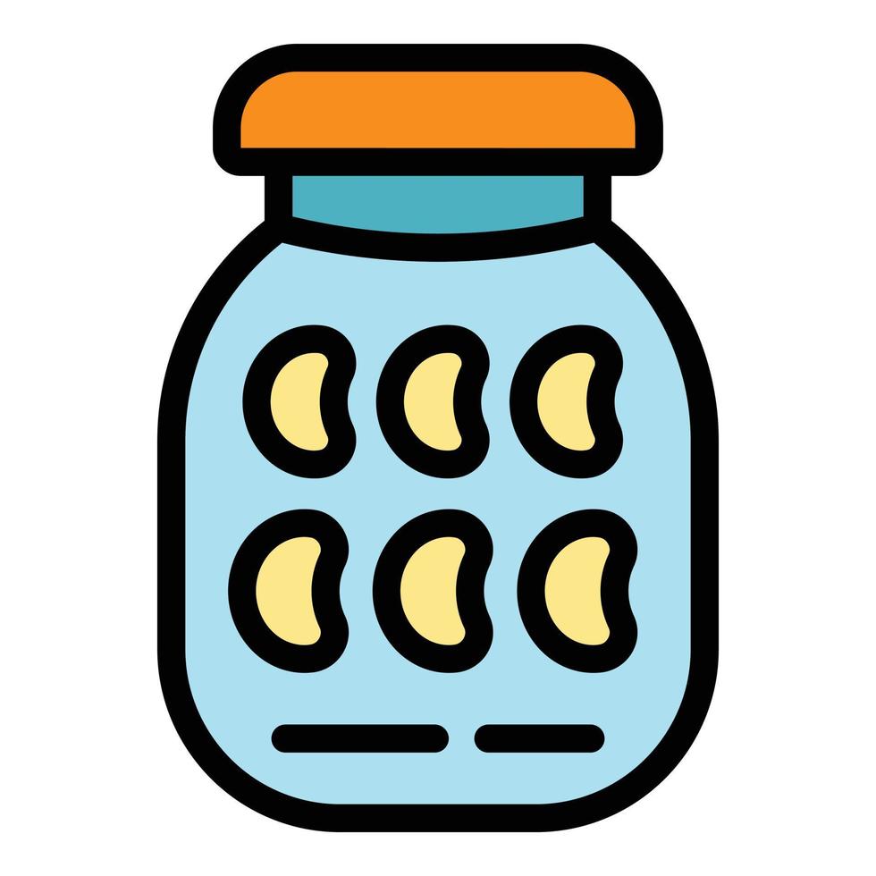 Homemade pickle icon color outline vector
