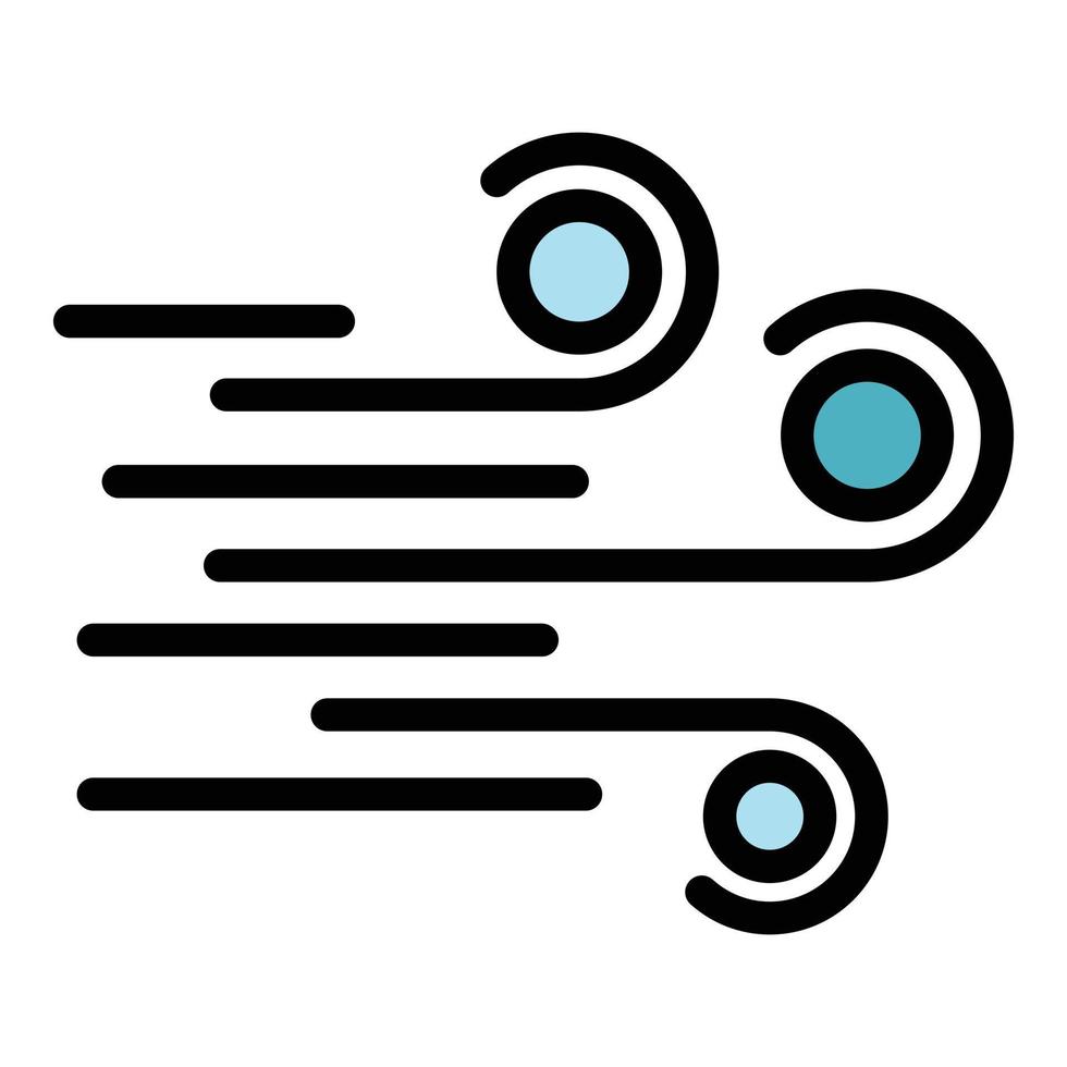 Medical allergy icon color outline vector