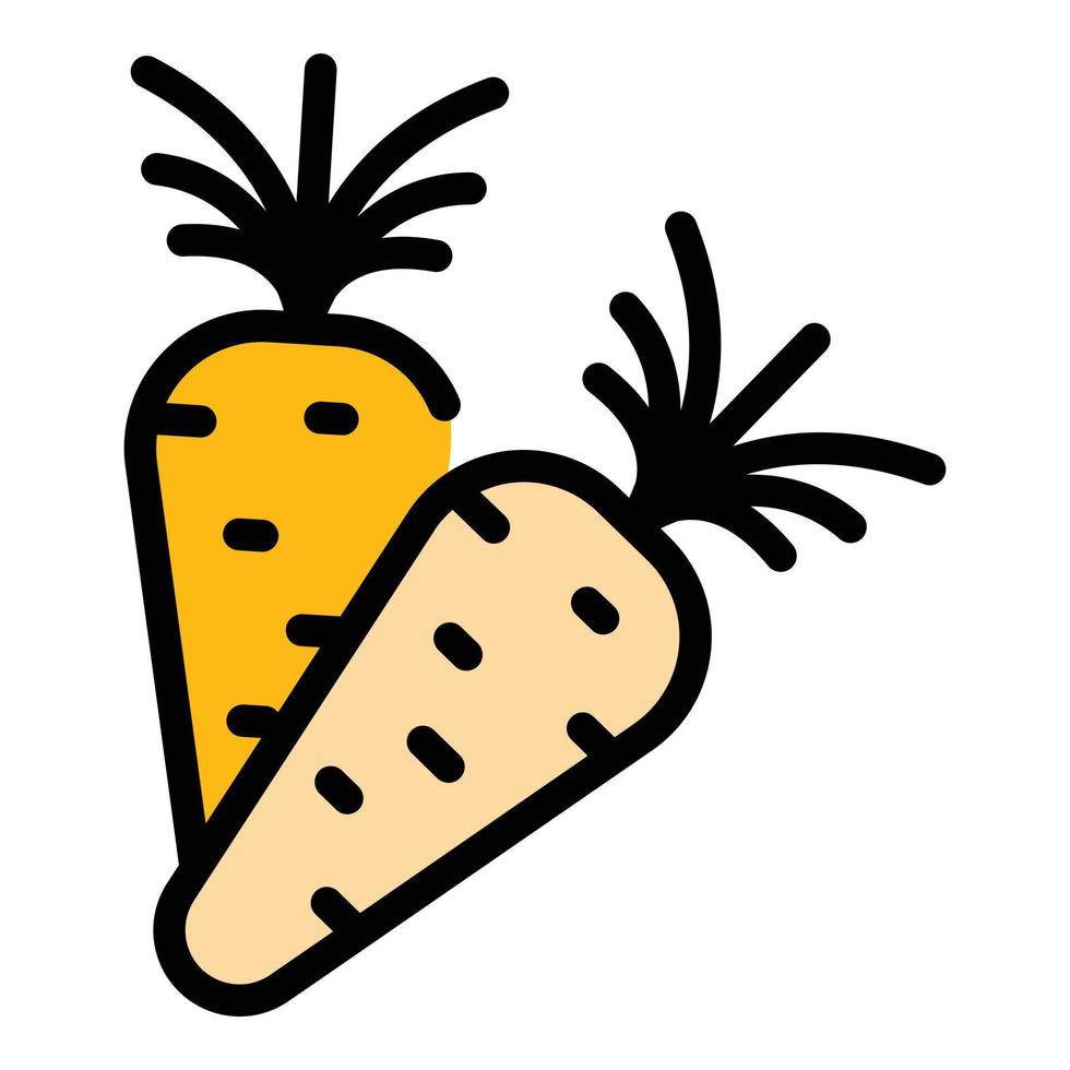 Genetically food icon color outline vector