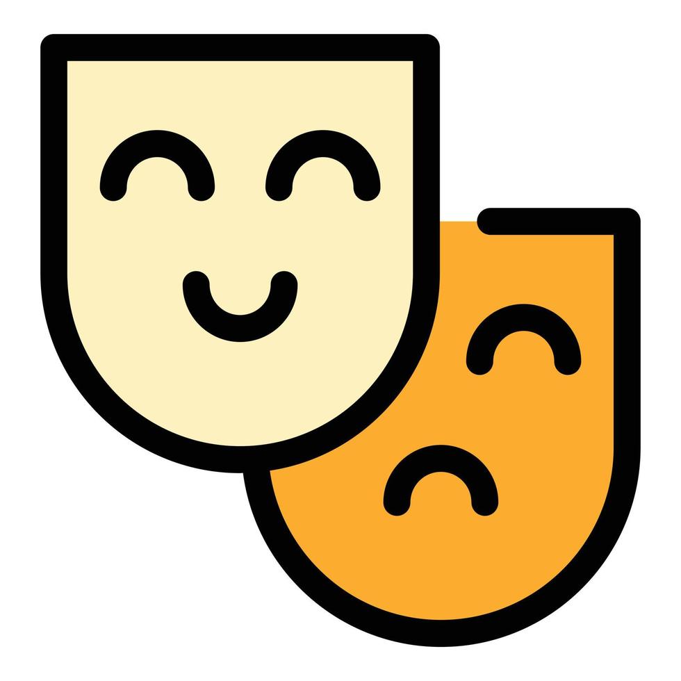 Human senses icon color outline vector
