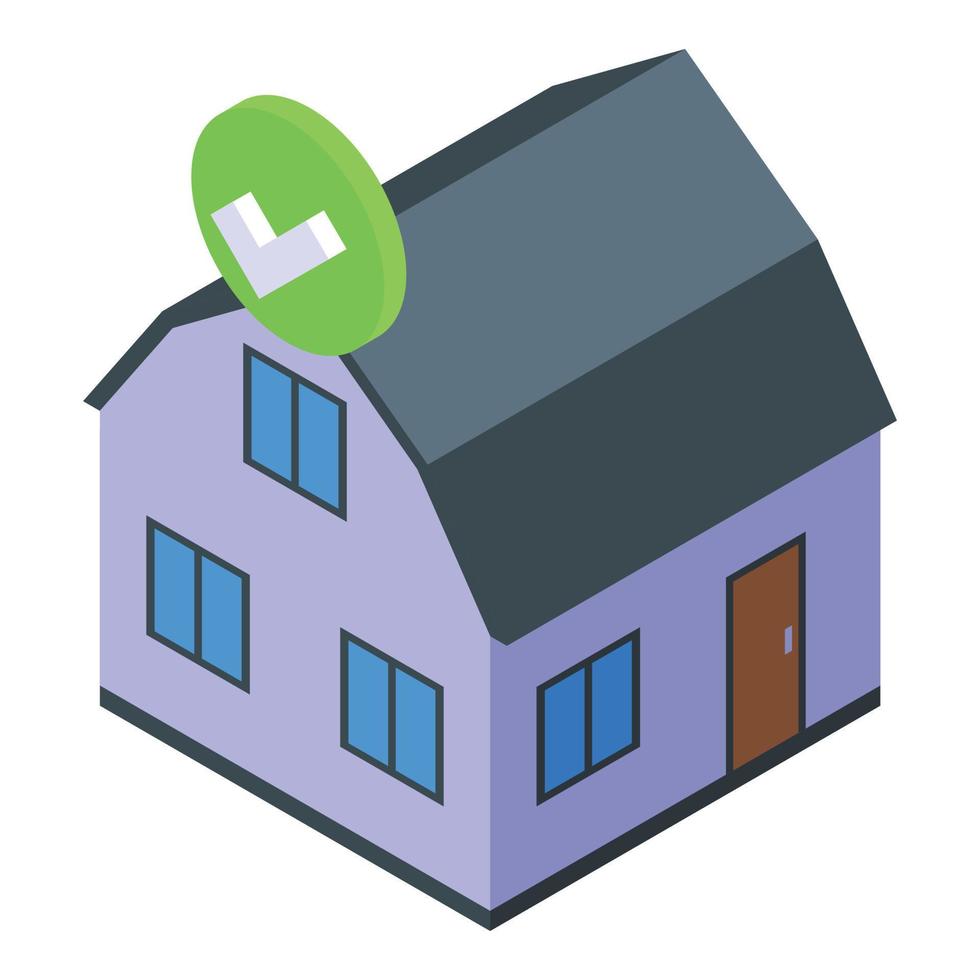 Home internet provider icon isometric vector. Building service vector