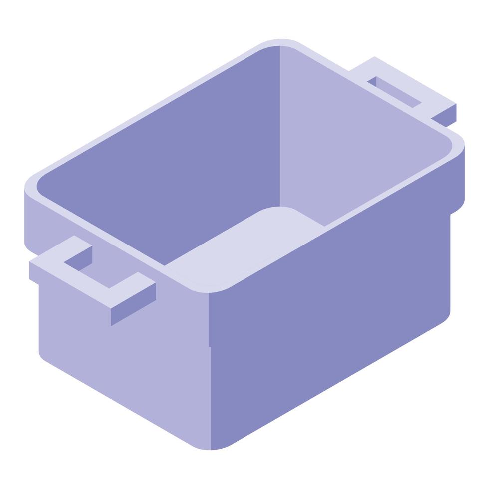 Refrigerator box icon isometric vector. Repair appliance vector