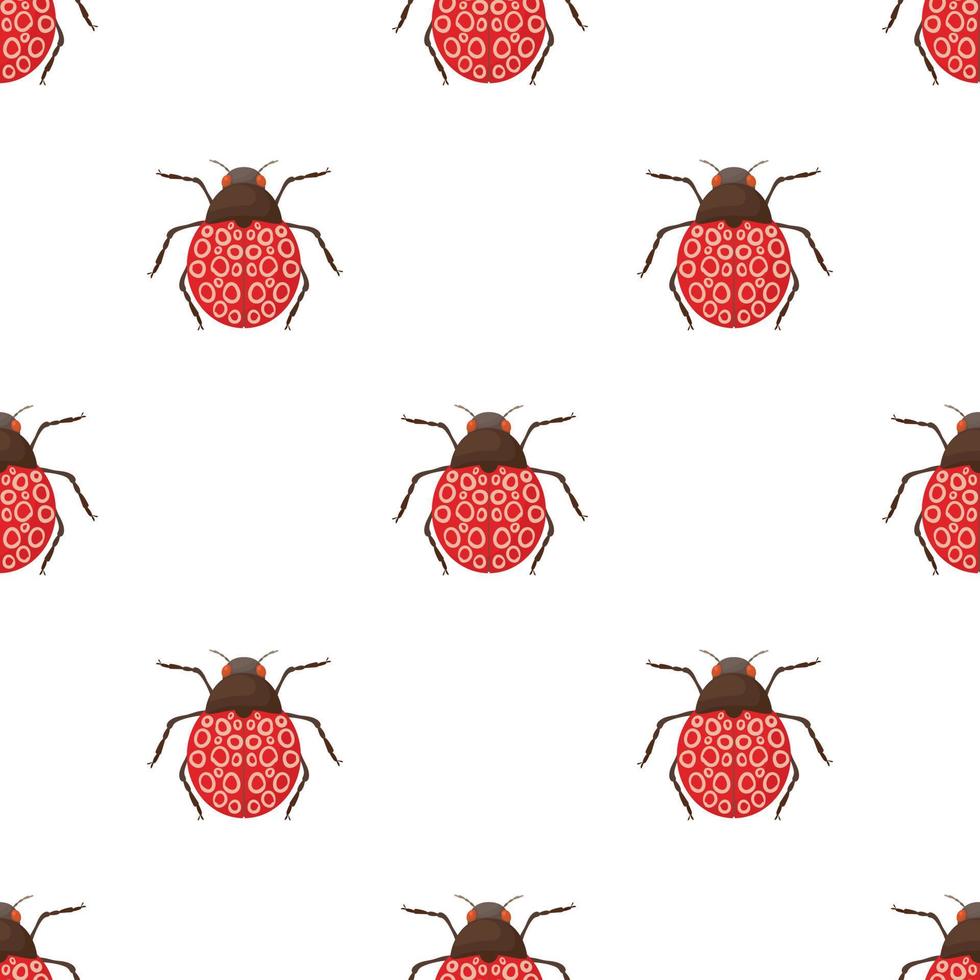 Bug pattern seamless vector