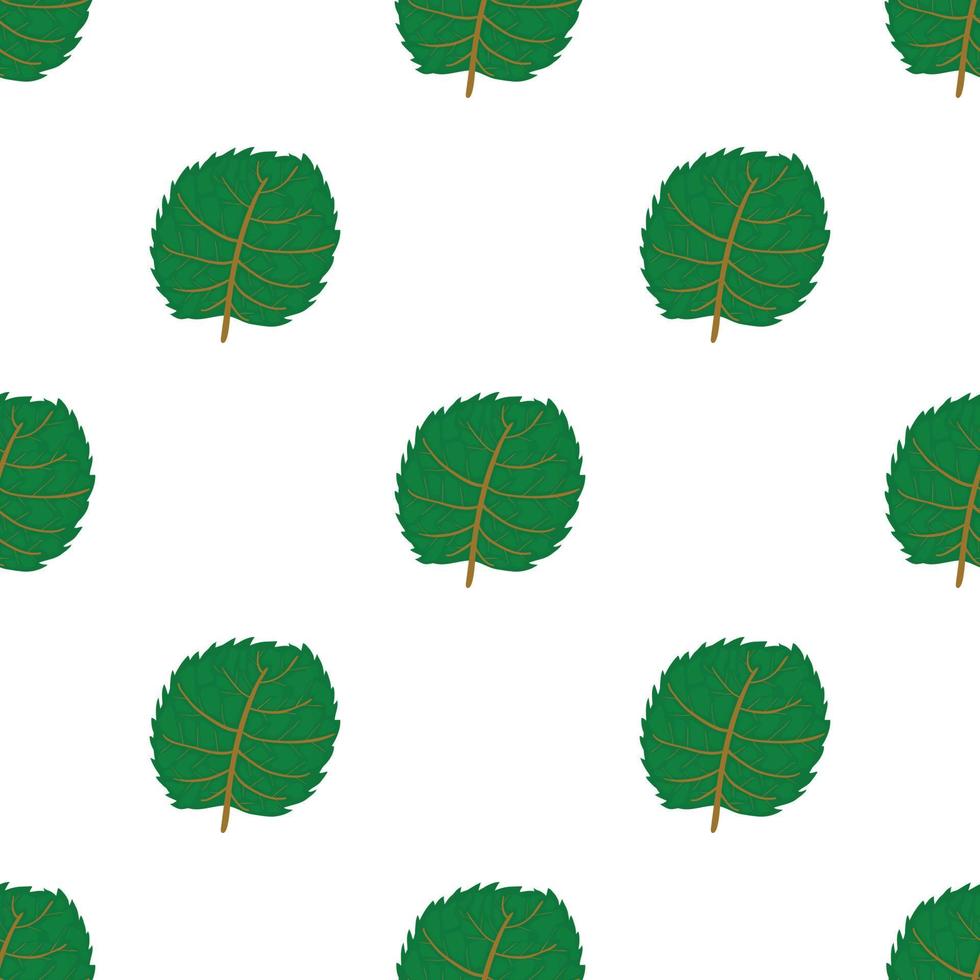 Linden leaf pattern seamless vector
