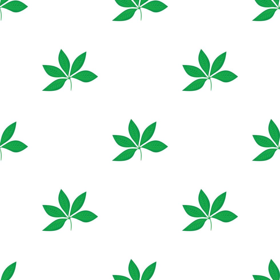 Plant leaf pattern seamless vector