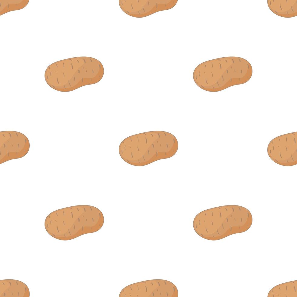 Fresh potato pattern seamless vector