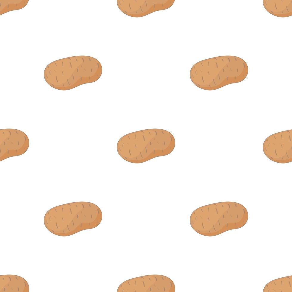 Fresh potato pattern seamless vector