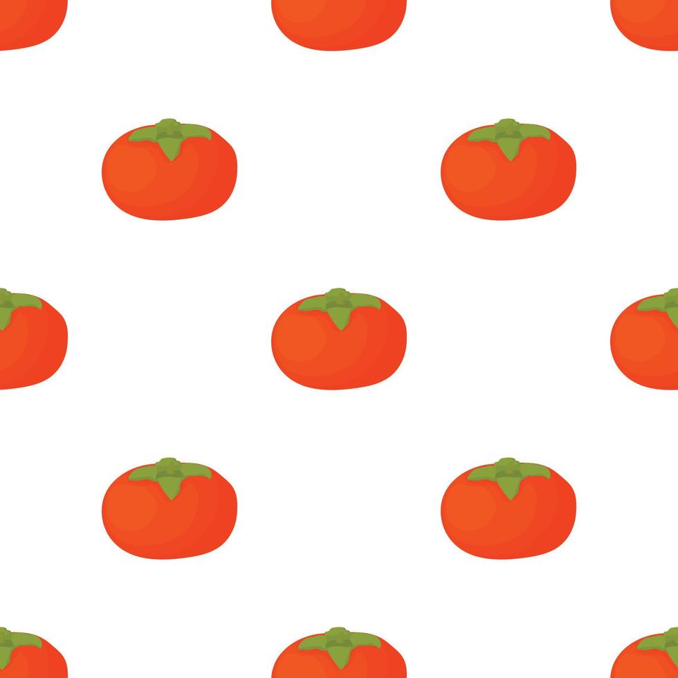 Ripe persimmon pattern seamless vector