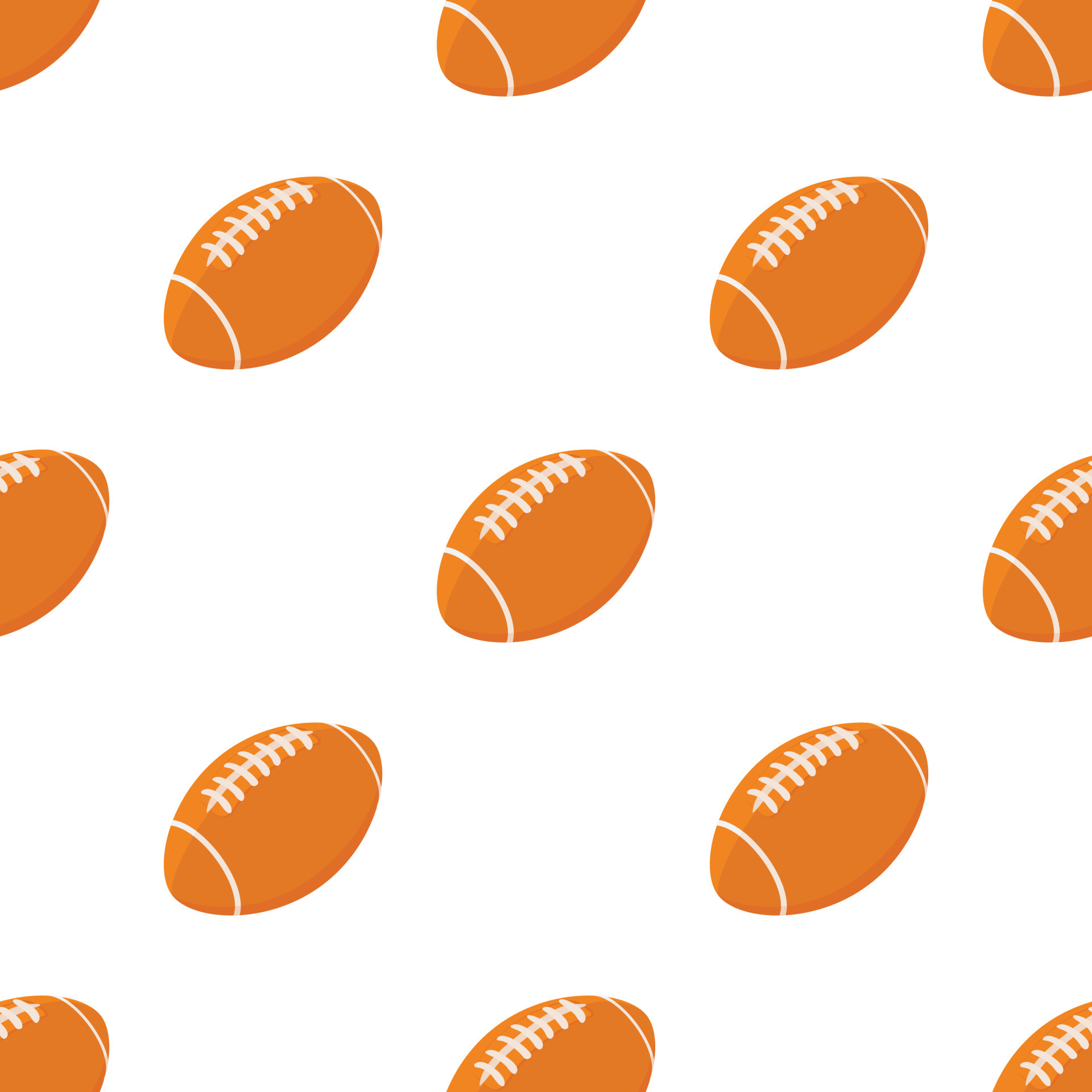 Rugby ball pattern seamless vector 15065437 Vector Art at Vecteezy