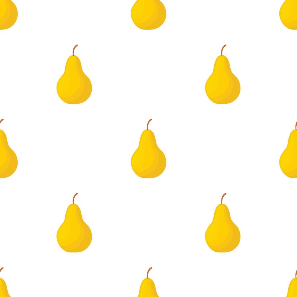 Yellow pear pattern seamless vector
