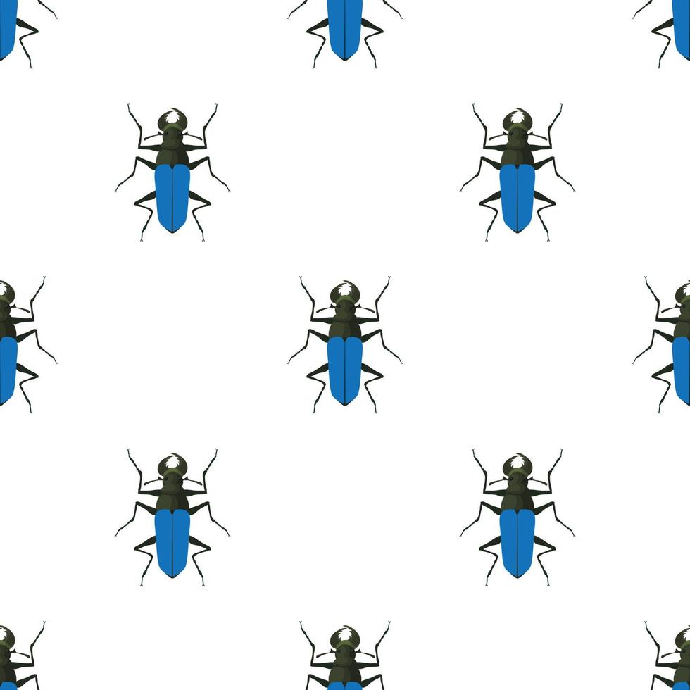 Bug pattern seamless vector
