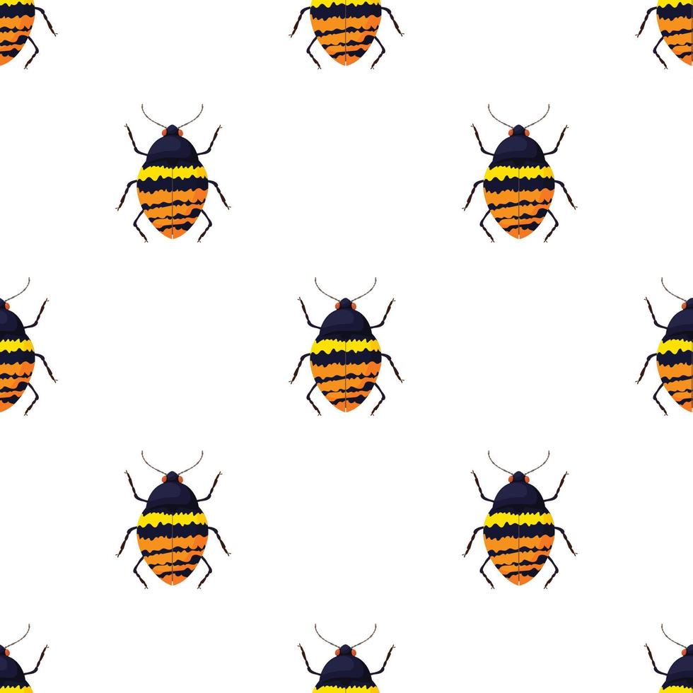 Bug pattern seamless vector