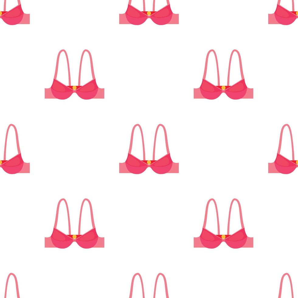 Pink bra pattern seamless vector