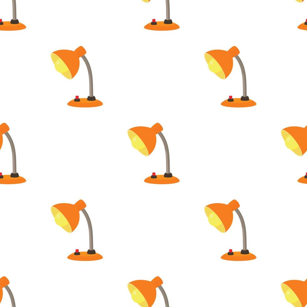 Orange desk lamp pattern seamless vector