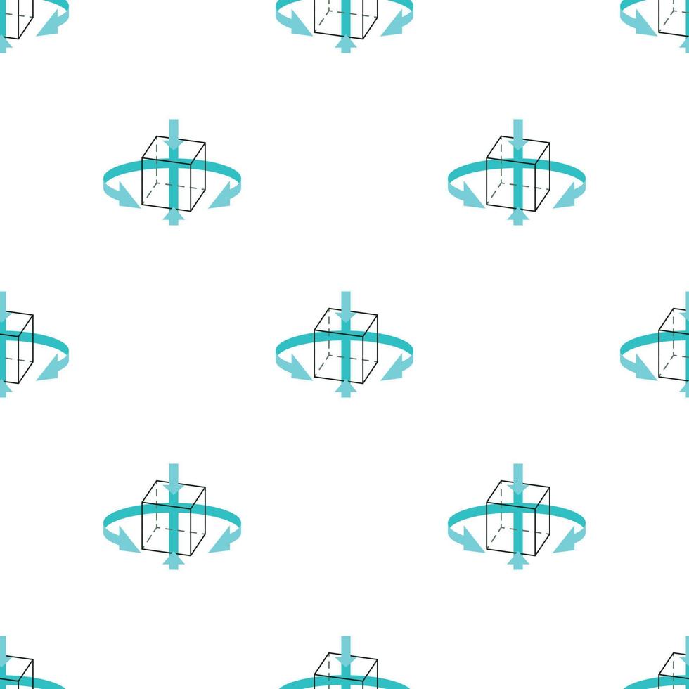 Three d technology pattern seamless vector
