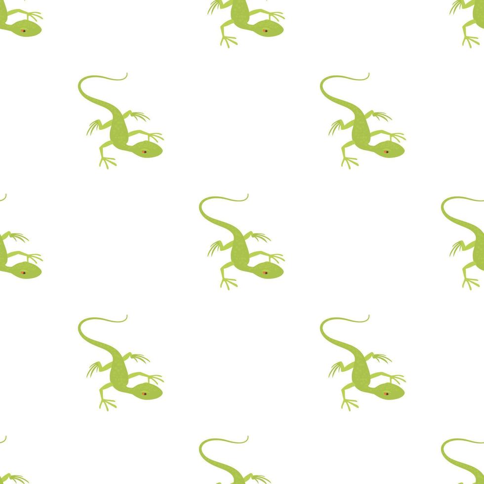 Little lizard pattern seamless vector