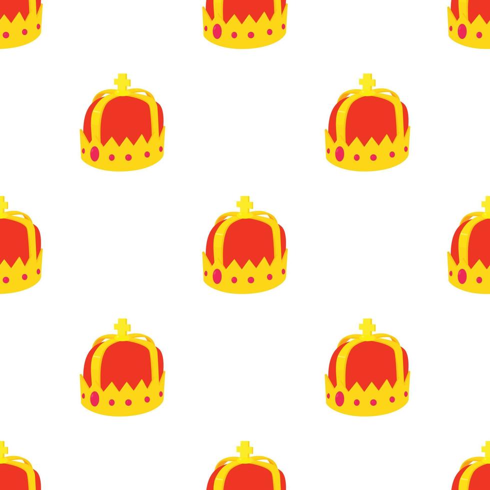 Crown pattern seamless vector