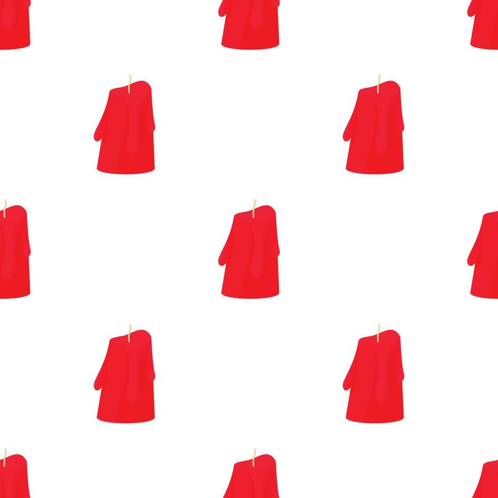Red melted candle pattern seamless vector