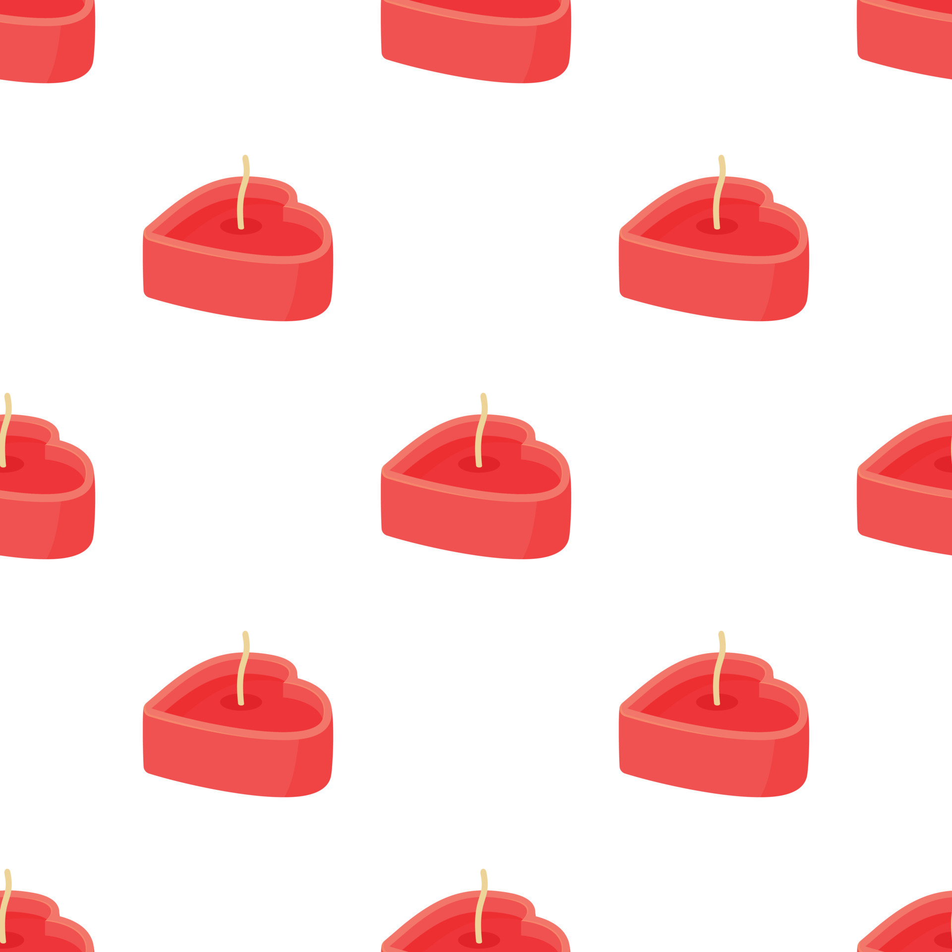 Heart shaped candle pattern seamless vector 15065522 Vector Art at Vecteezy