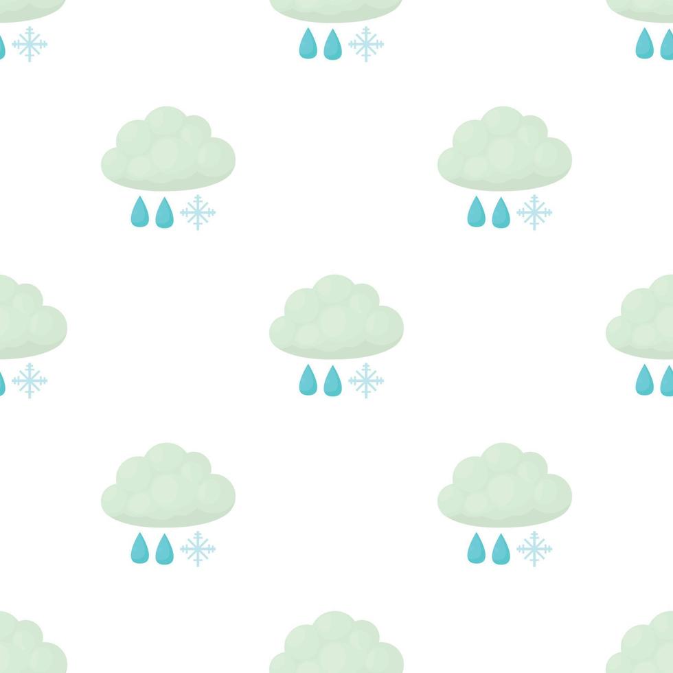 Snow and rain pattern seamless vector