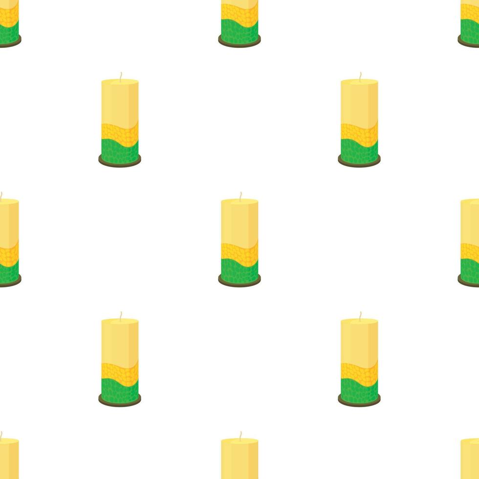 Thick decorative candle pattern seamless vector