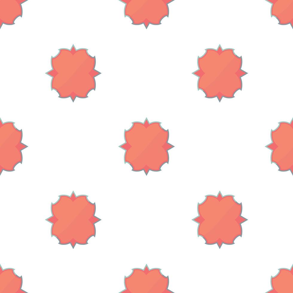 patrón de emblema de cartón vector sin costura