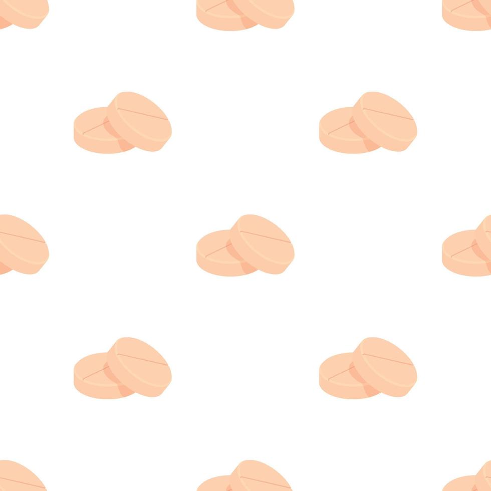 Two round pills pattern seamless vector