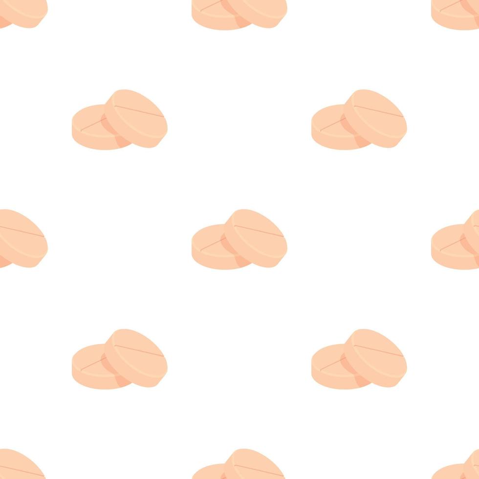 Two round pills pattern seamless vector