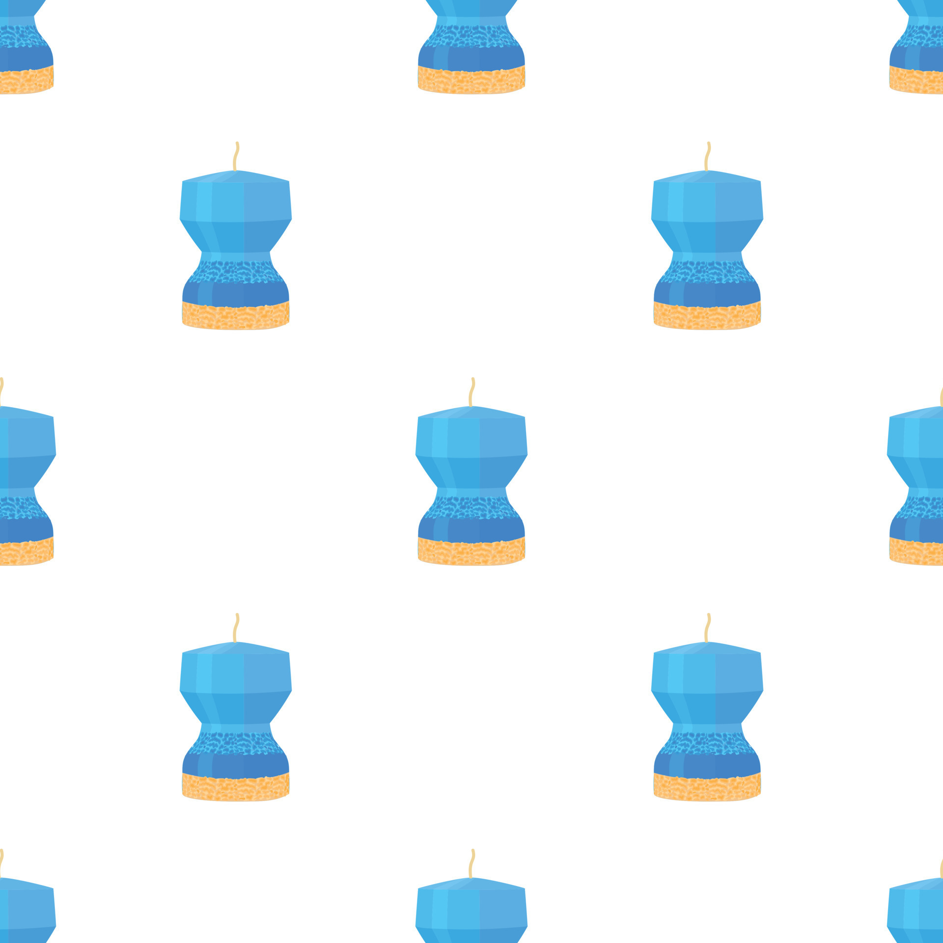 Blue candle pattern seamless vector 15065602 Vector Art at Vecteezy