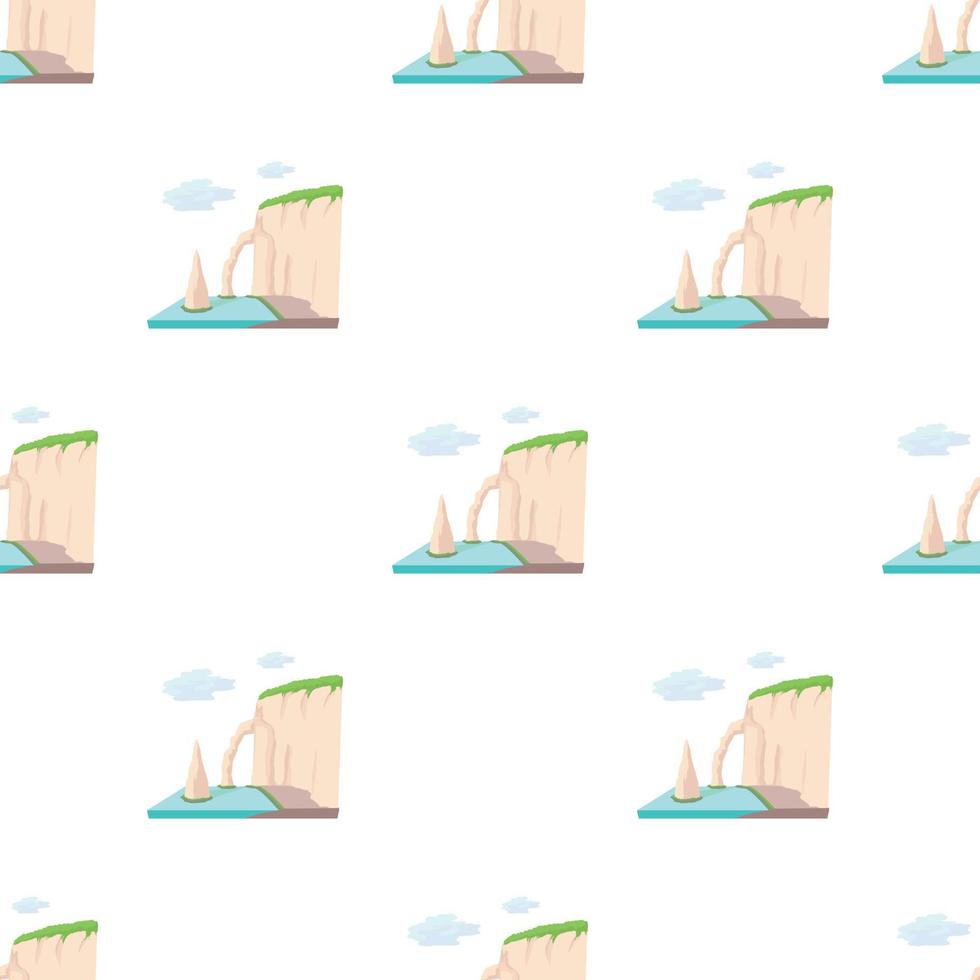 Sea cliff pattern seamless vector