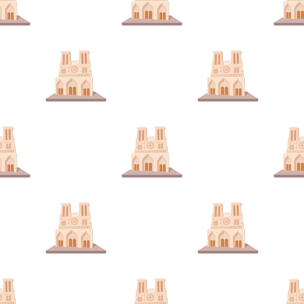 French castle pattern seamless vector
