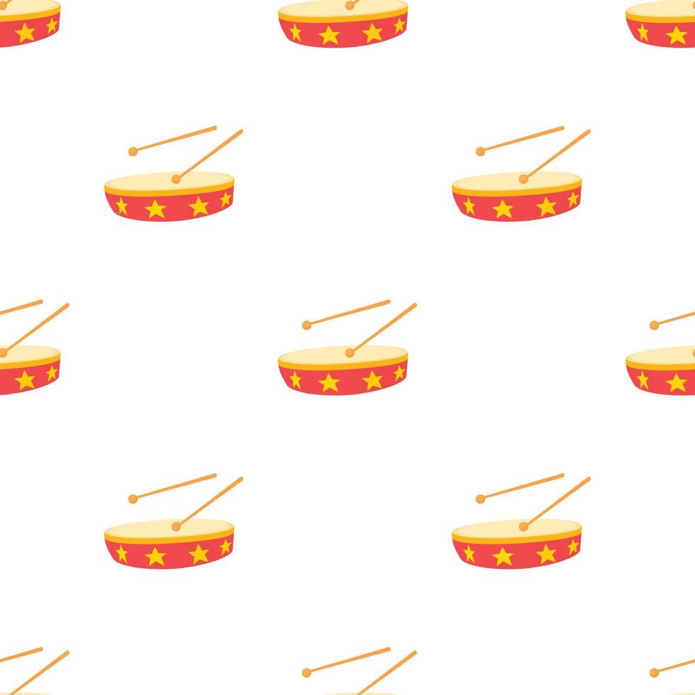 Drum pattern seamless vector