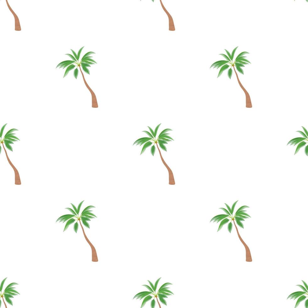 Sloped palm tree pattern seamless vector