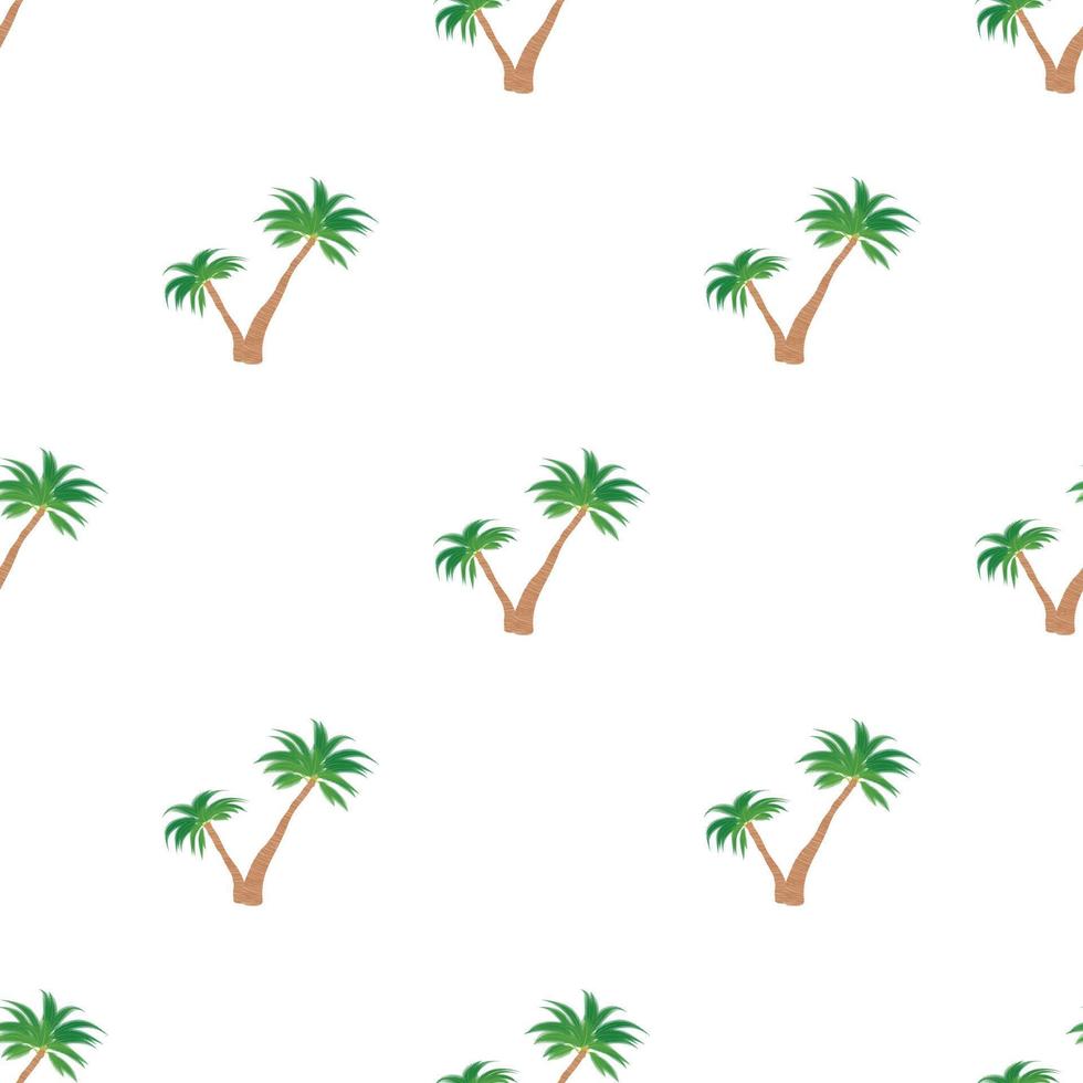 Two palm trees pattern seamless vector