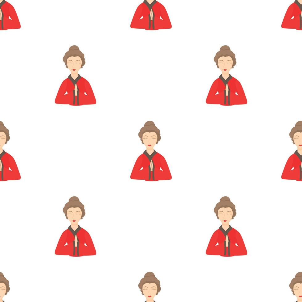 Geisha pattern seamless vector
