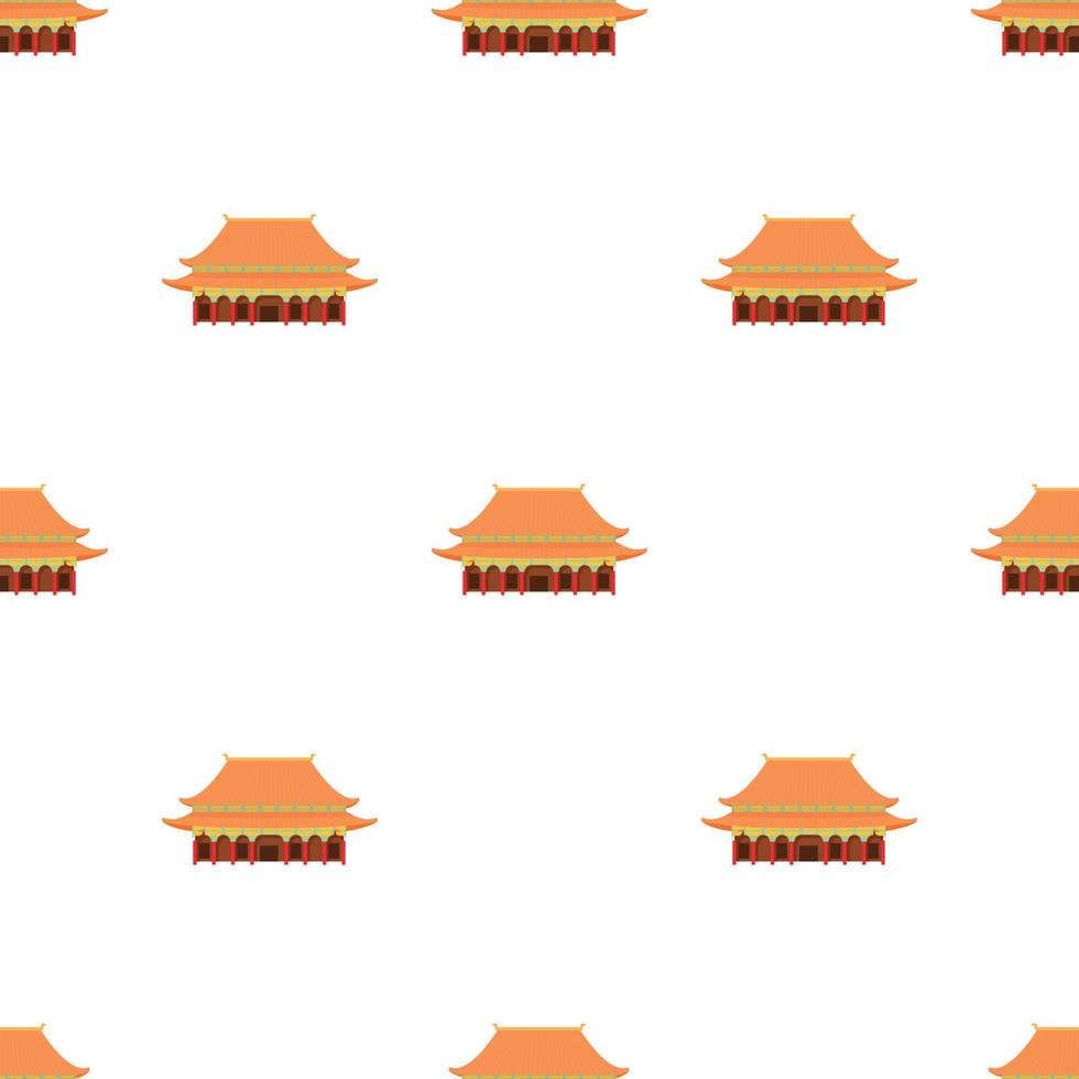 pagoda templo patrón vector sin costura