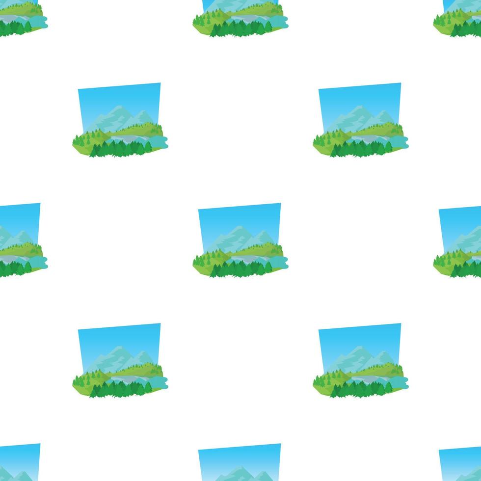 Forest pattern seamless vector