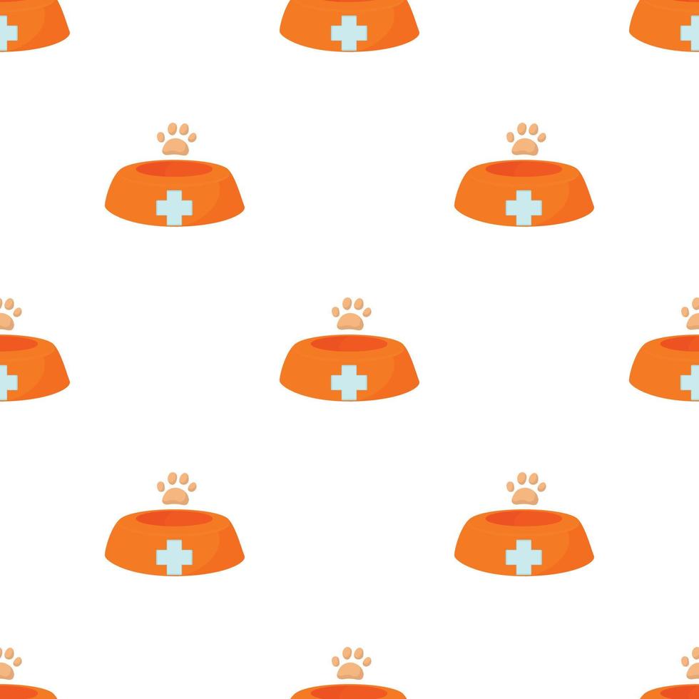 Dog bowl pattern seamless vector