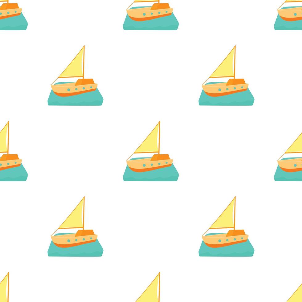 Yacht pattern seamless vector