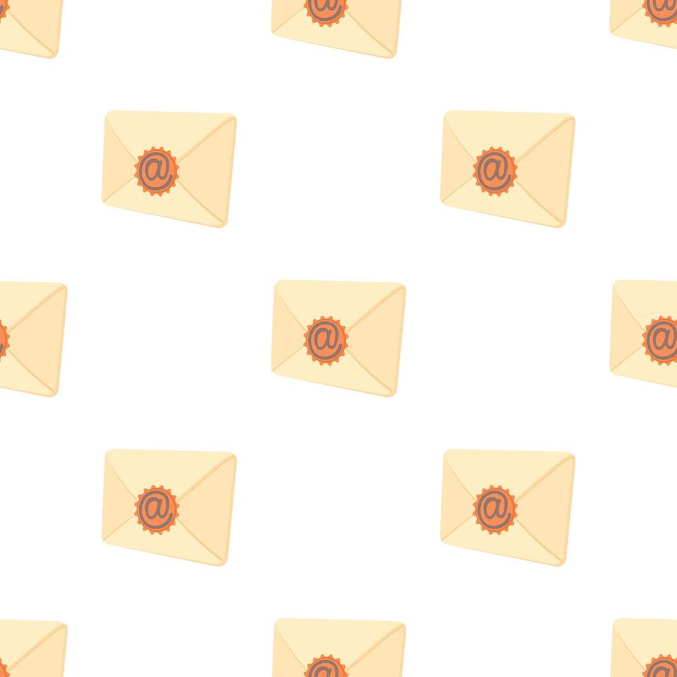 Envelope with email sign seal pattern seamless vector