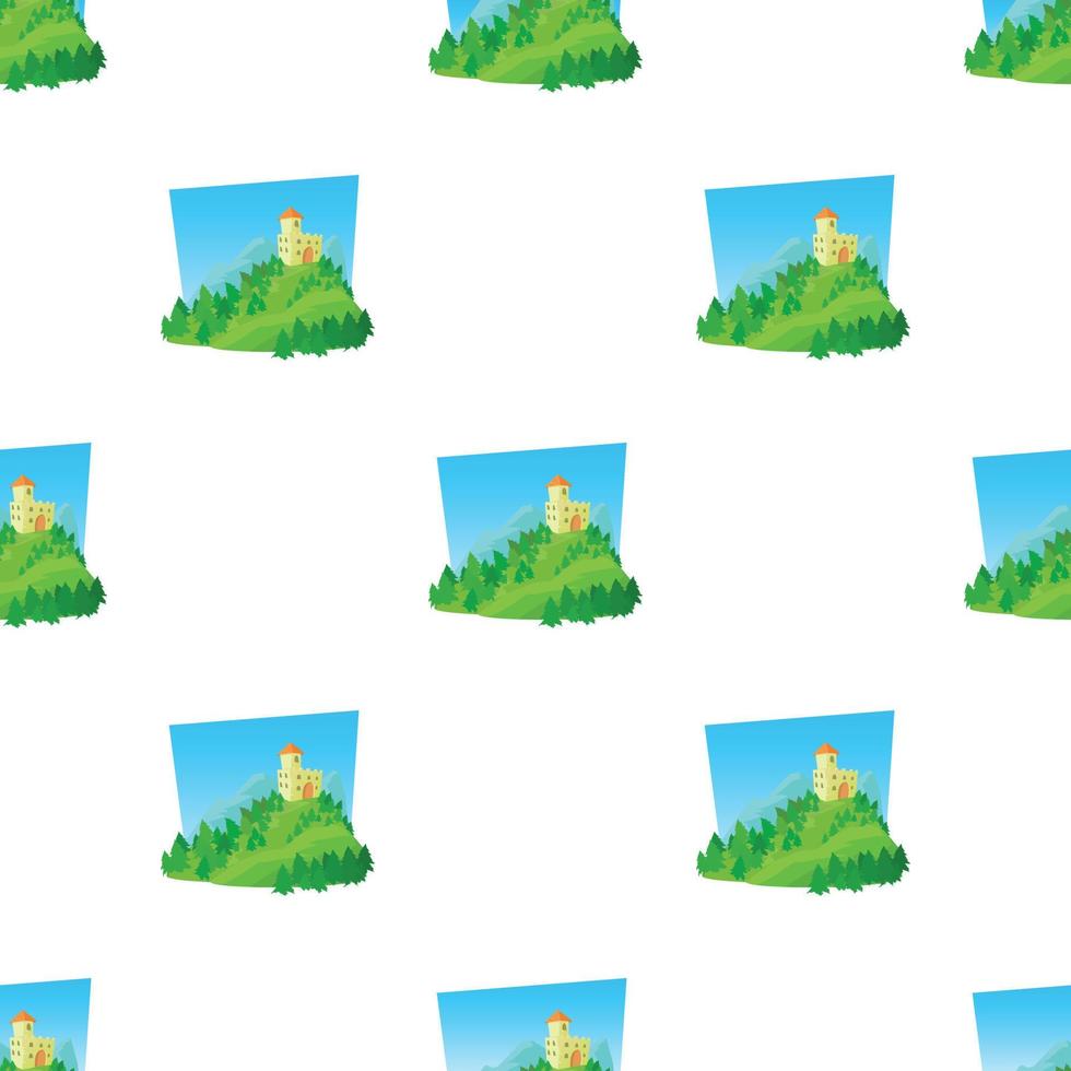 Castle pattern seamless vector