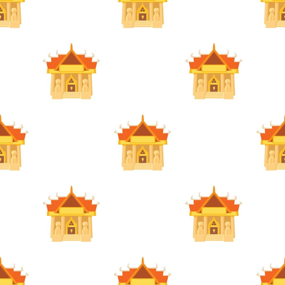Old temple pattern seamless vector