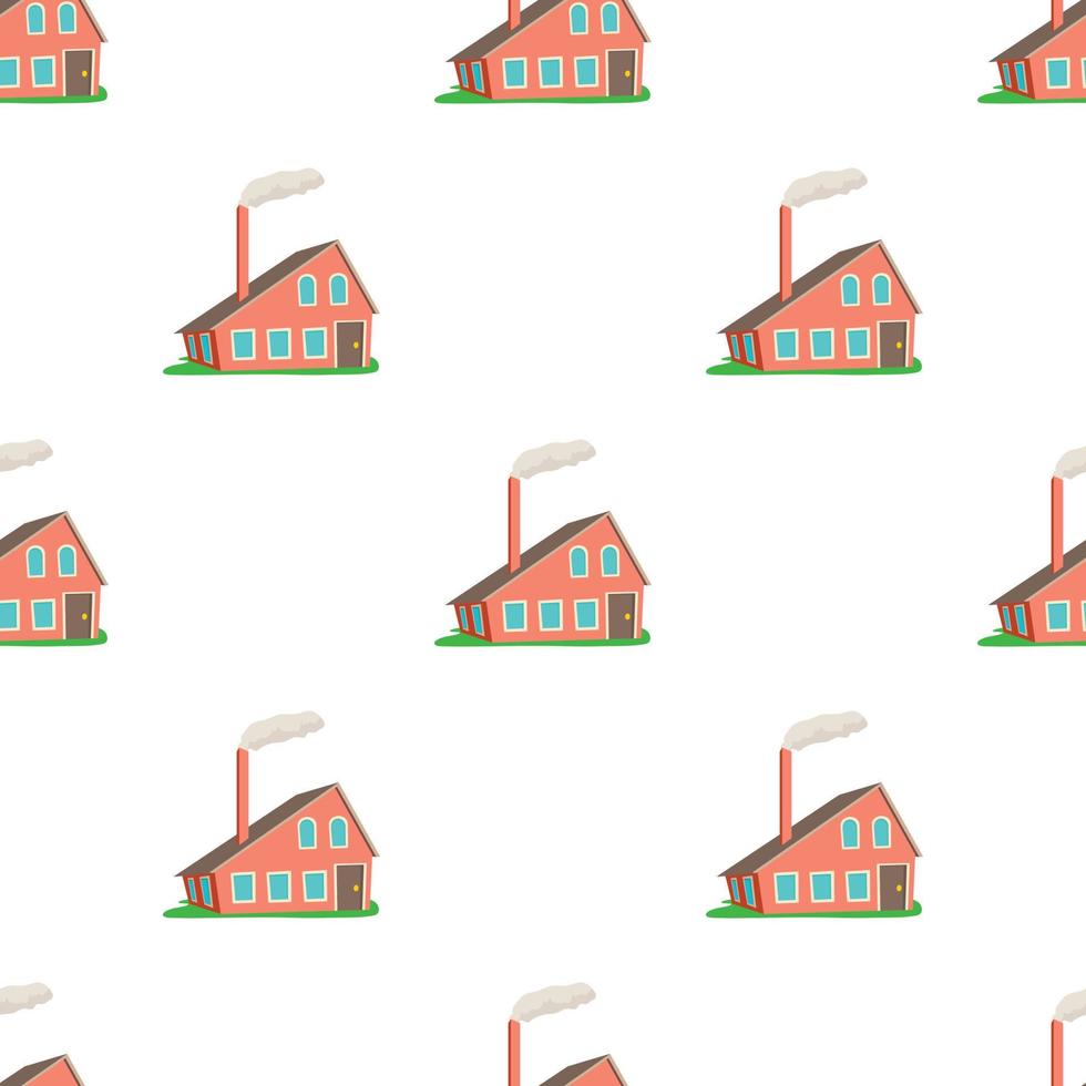 House with chimney pattern seamless vector