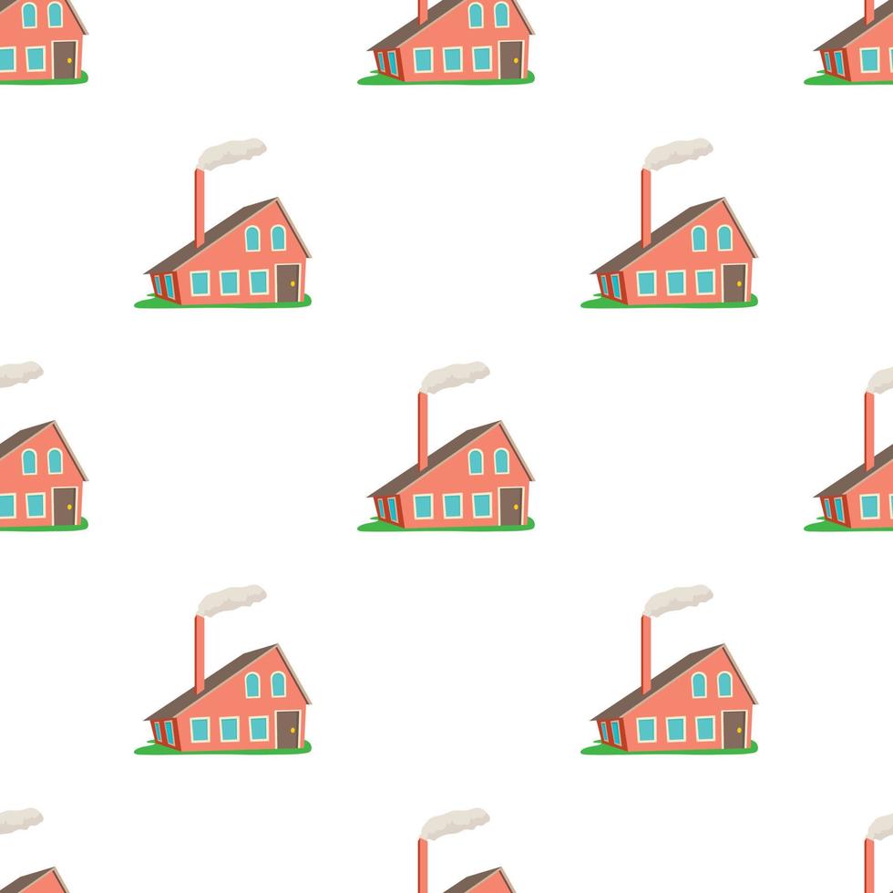 House with chimney pattern seamless vector