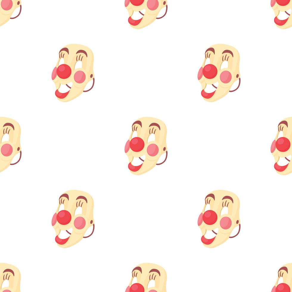 Clown mask pattern seamless vector