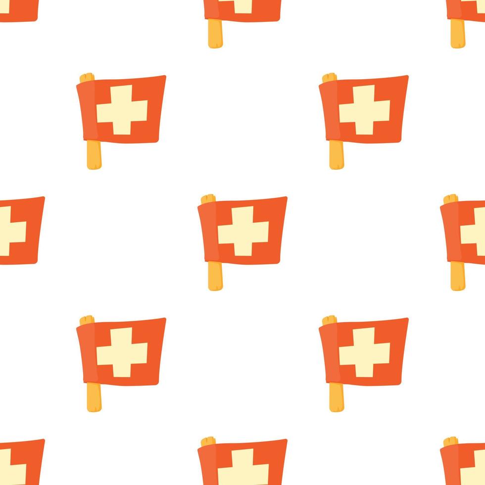 Switzerland flag pattern seamless vector