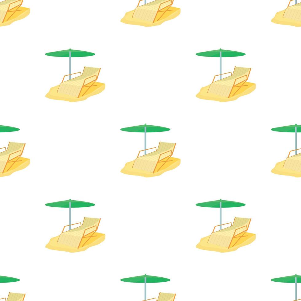 Deck chair pattern seamless vector